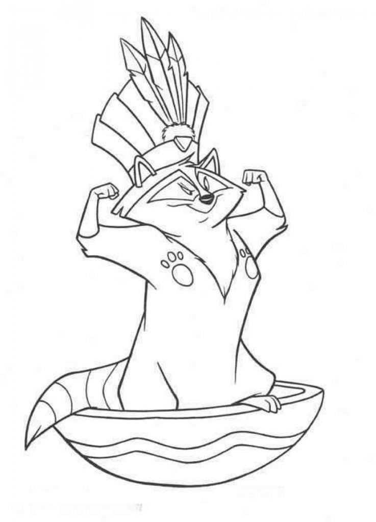 Free Raccoon Coloring Pages
