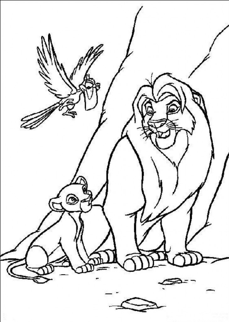 Free Simba Coloring Pages