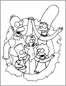 Free Printable Simpsons Coloring Pages For Kids