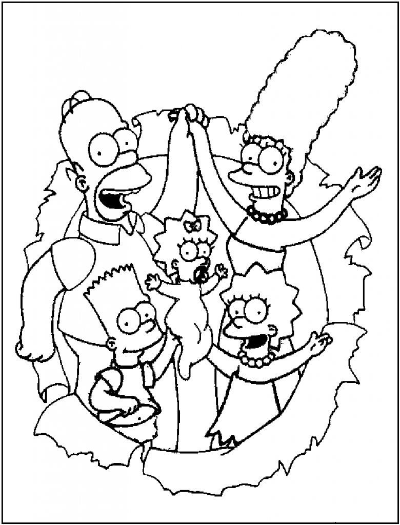 The Simpsons Free Printable Coloring Pages For Kids S - vrogue.co