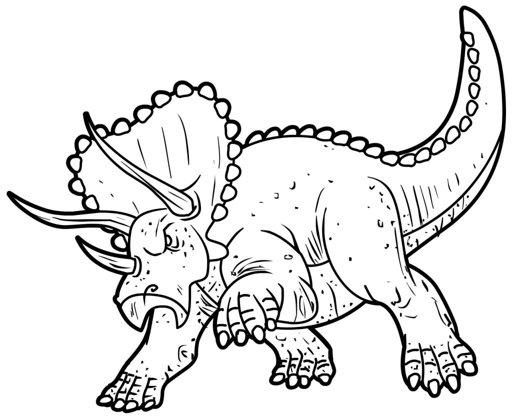 Free Triceratops Coloring Pages