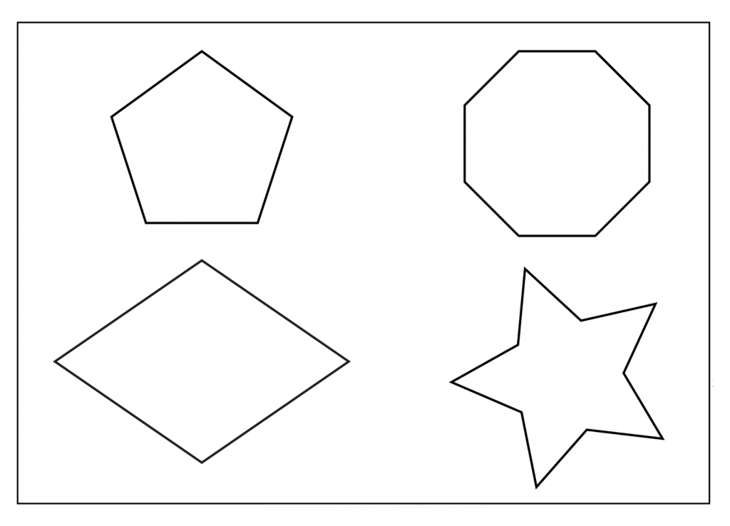 Geometric Shapes Coloring Page