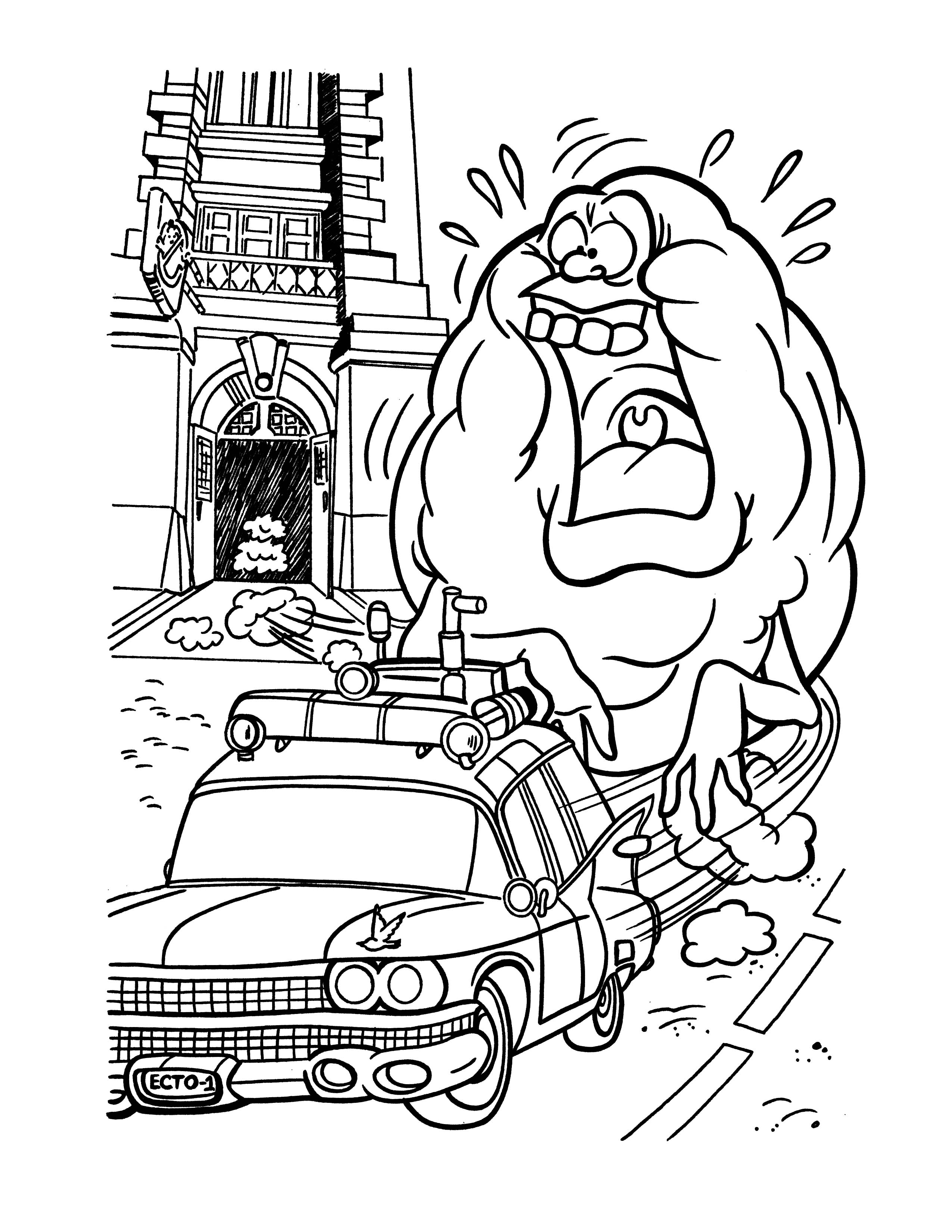 ghostbusters coloring pages