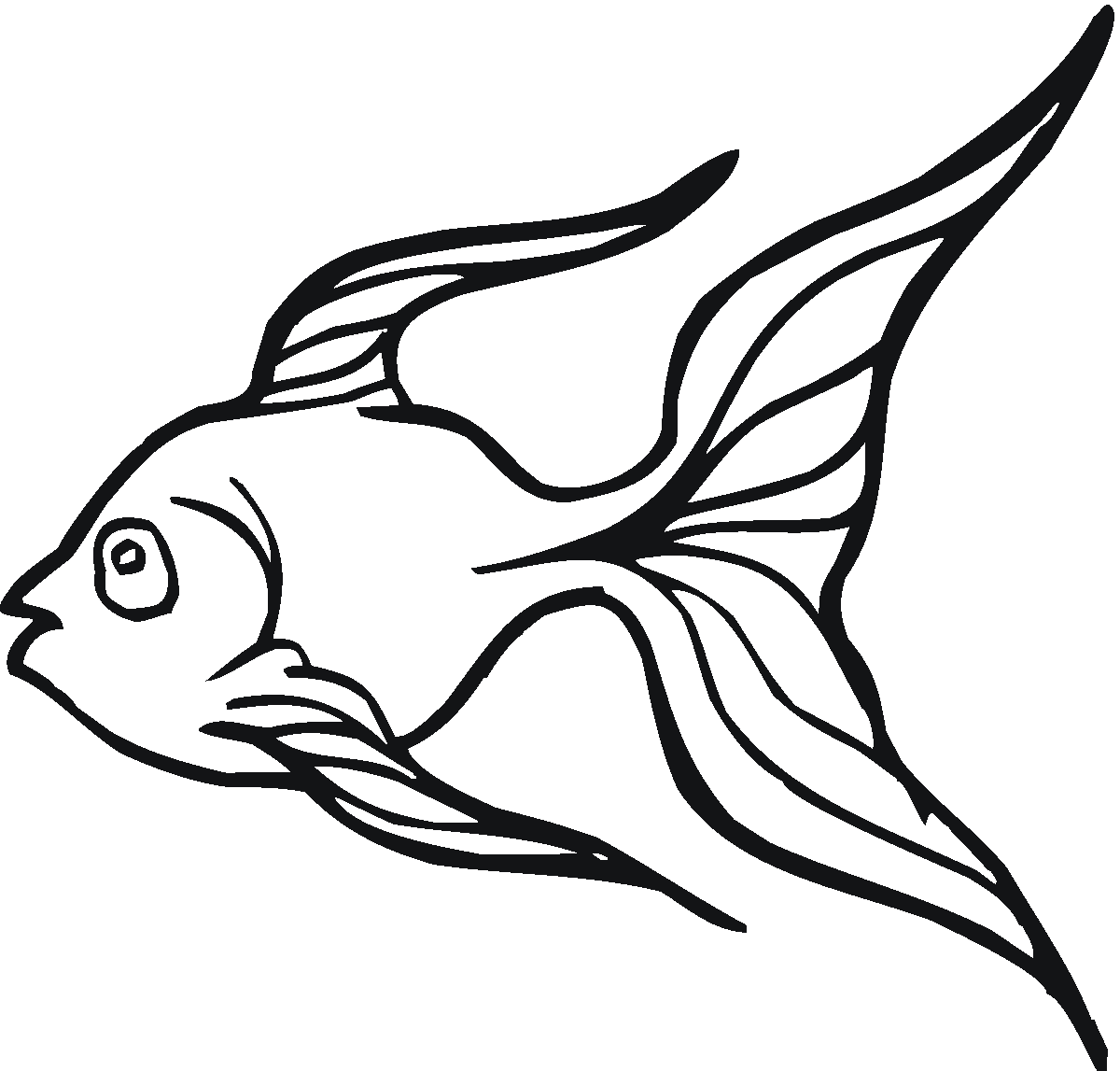 Free Printable Goldfish Coloring Pages For Kids