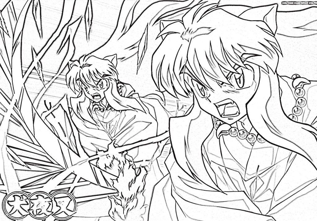 Inuyasha Coloring Pages To Print