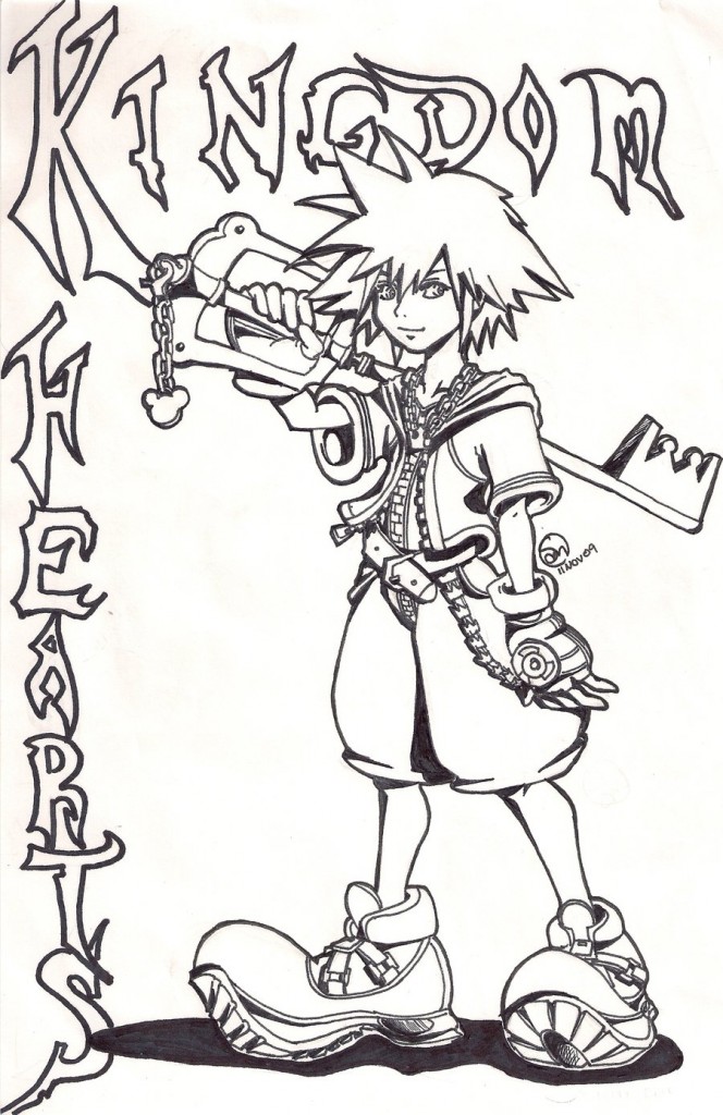 Kingdom Hearts Coloring Pages