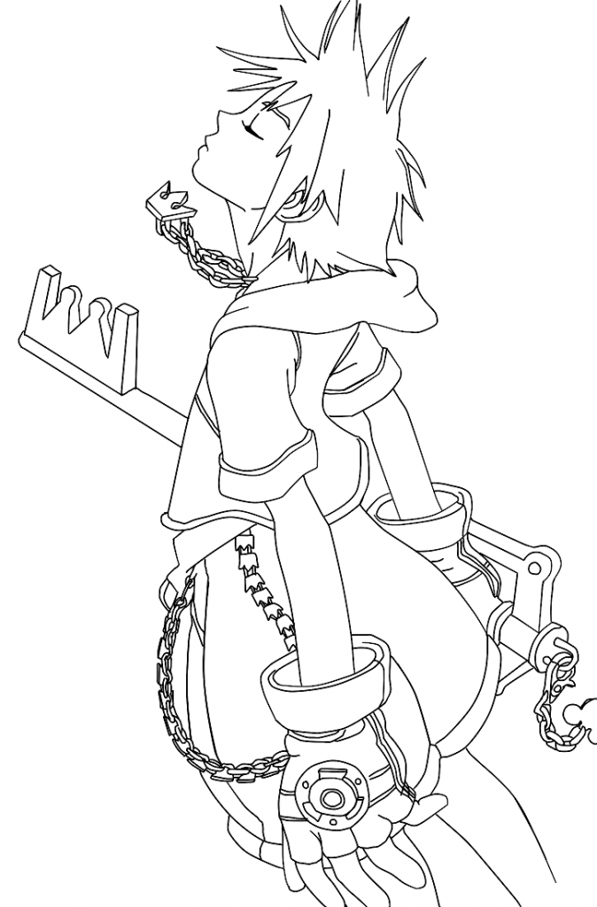 Kingdom Hearts Coloring Pages For Kids