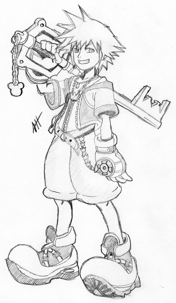 Kingdom Hearts Coloring Pages Pictures