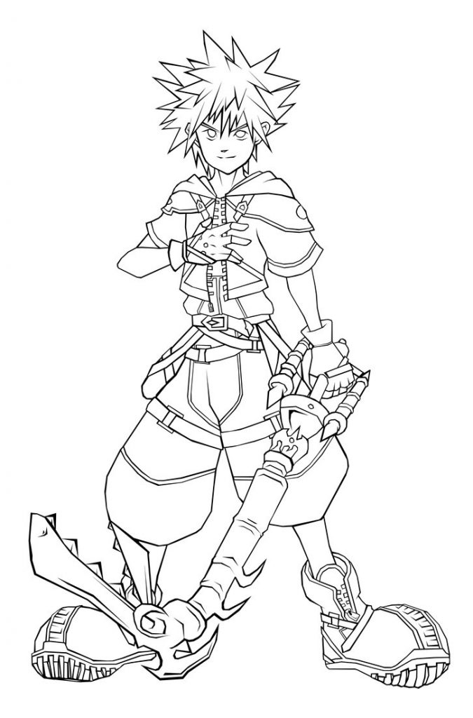 Kingdom Hearts Coloring Pages to Print