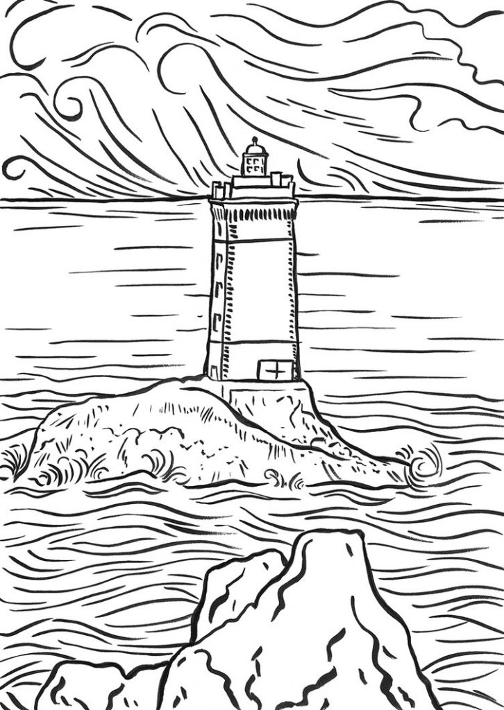 Lighthouse Coloring Page Images