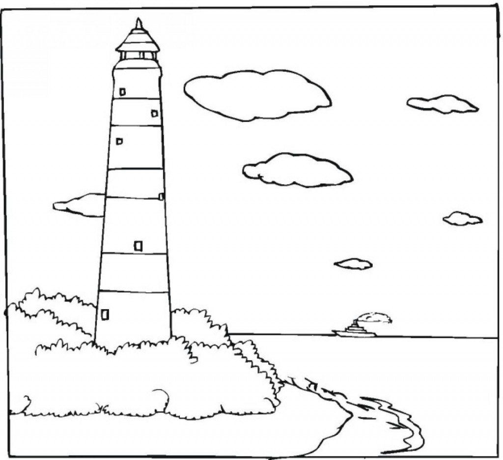 Lighthouse Coloring Page Photos