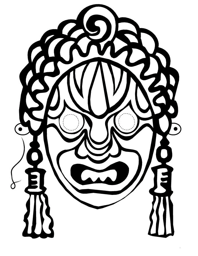 Free Printable Mask Coloring Pages For Kids