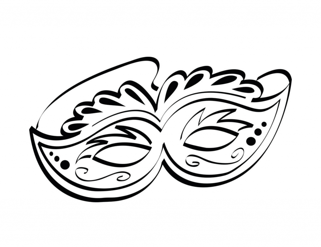 Mask Coloring Pages For Kids