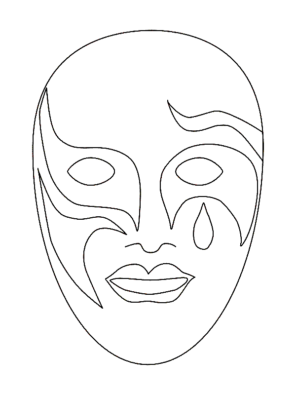 Mask Coloring Pages Images