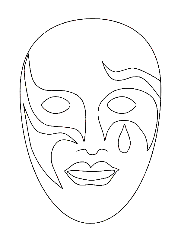 Free Printable Mask Coloring Pages For Kids