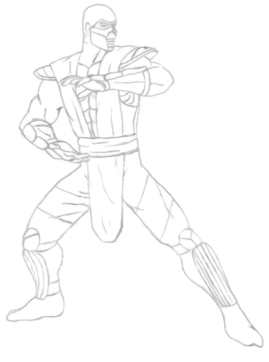 Free Printable Mortal Kombat Coloring Pages For Kids