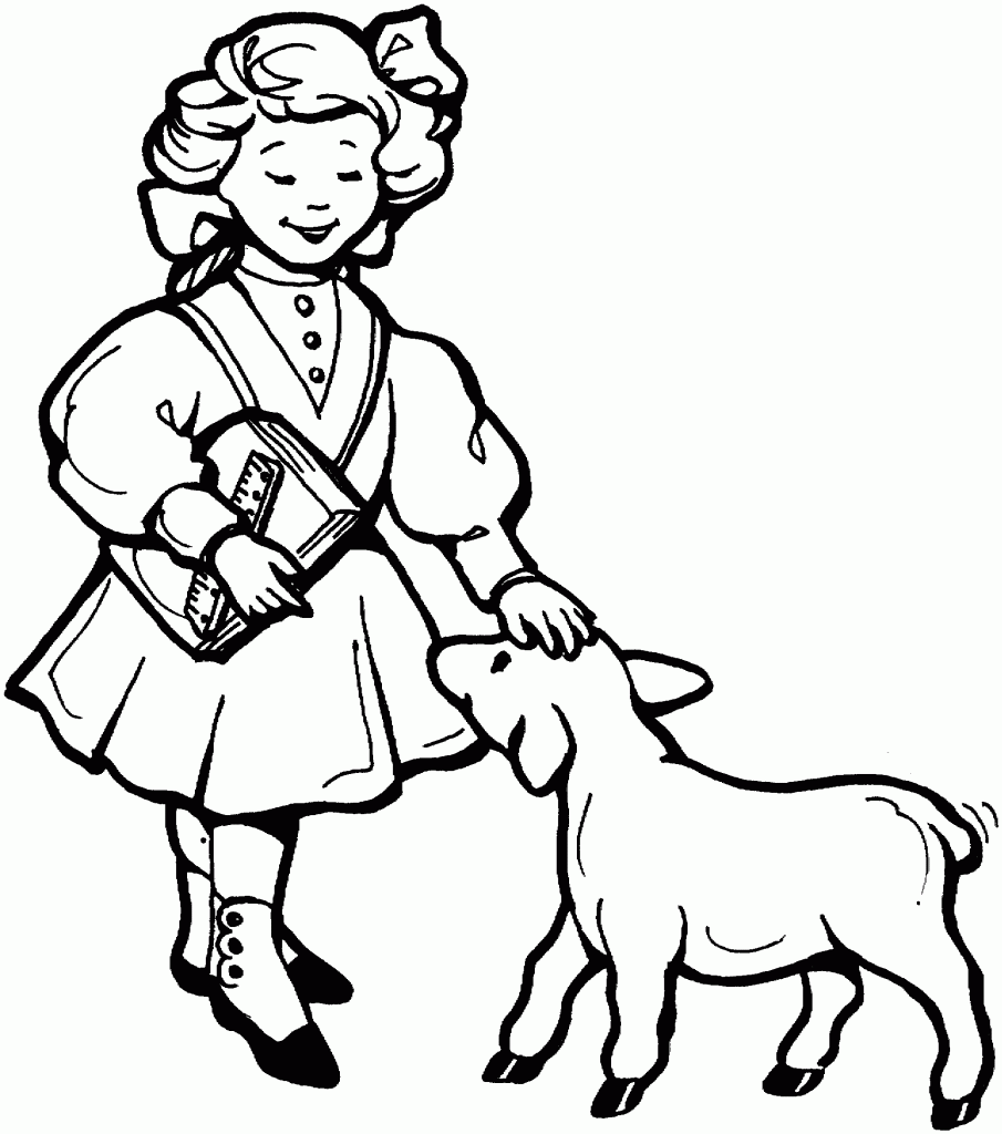 Mother Goose Nursery Rhymes Coloring Pages