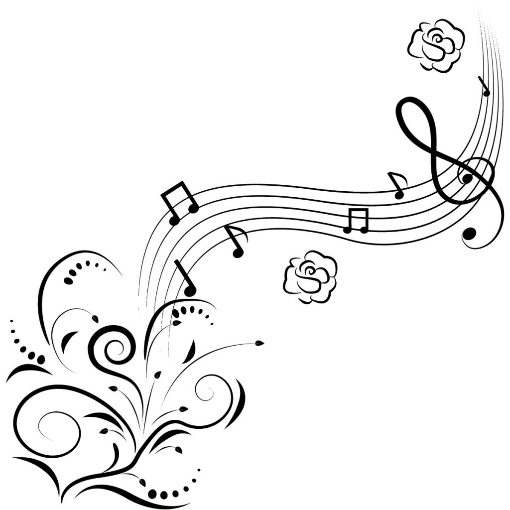 Music Note Coloring Page Design