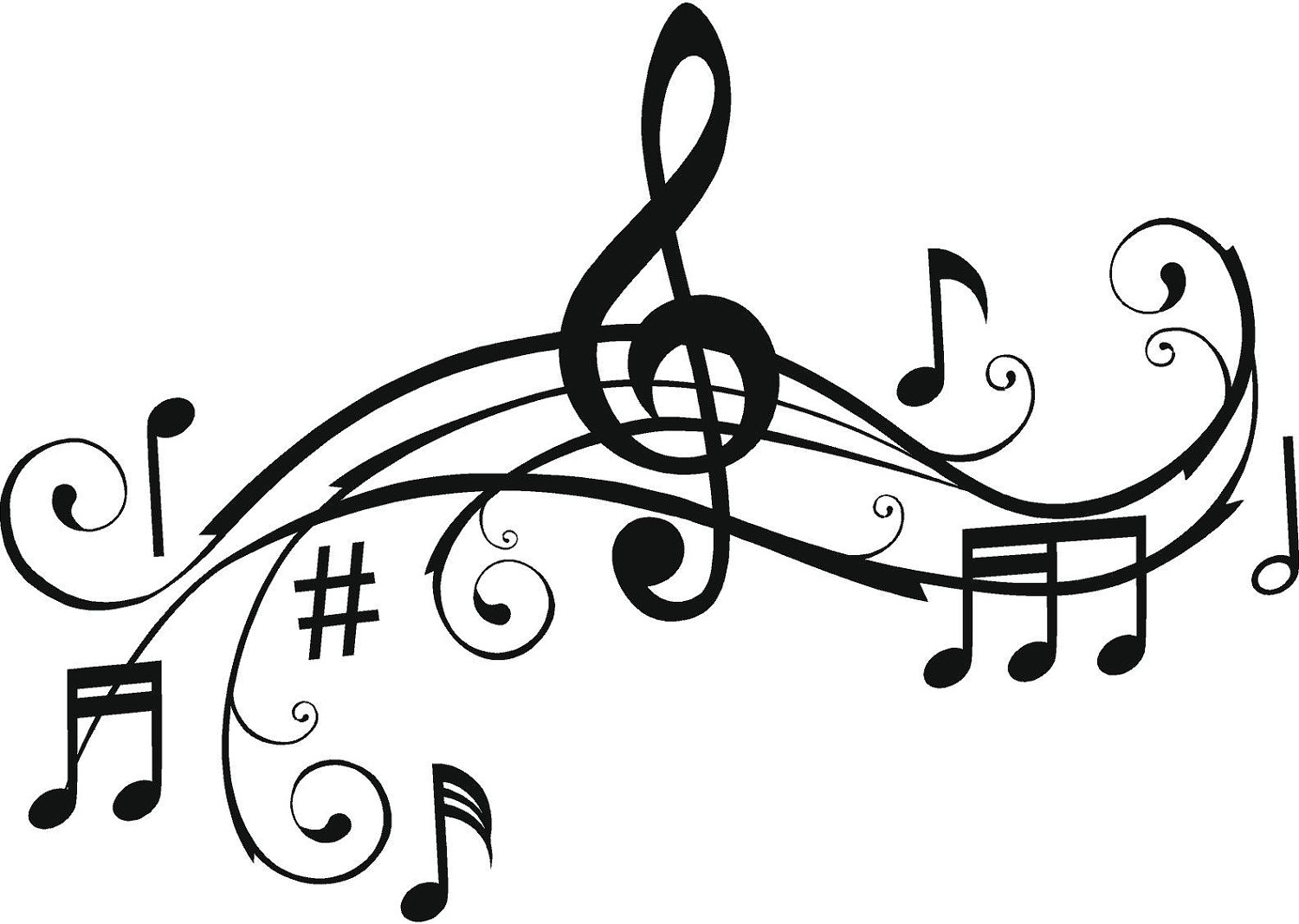 Music Notes Coloring Pages 7