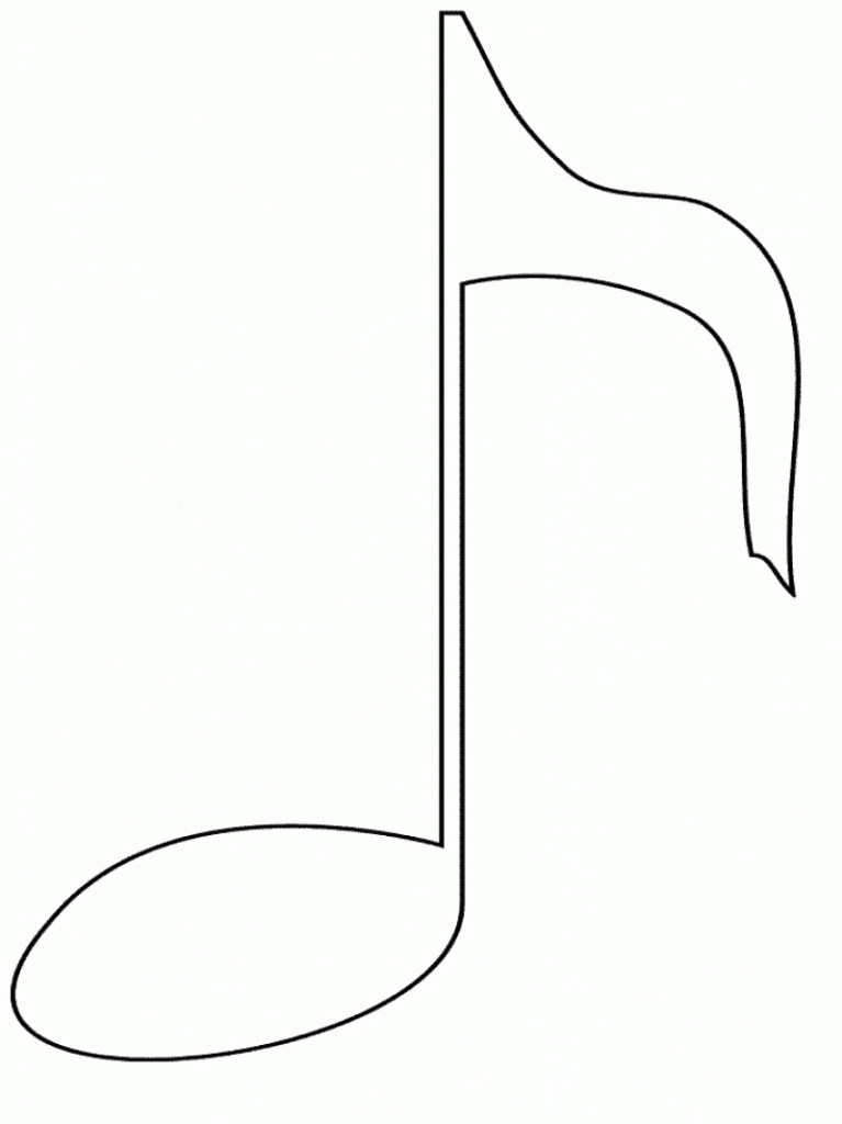 Music Note Coloring Pages Printable