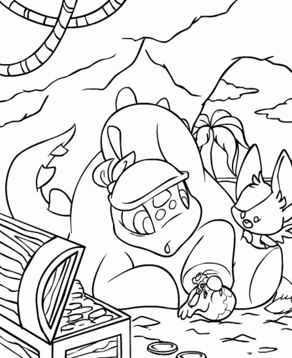 Download Free Printable Neopets Coloring Pages For kids