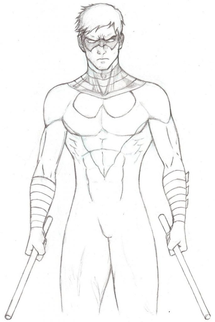 Nightwing Coloring Pages To Print