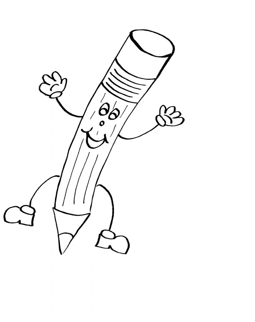 Pencil Coloring Pages Pictures