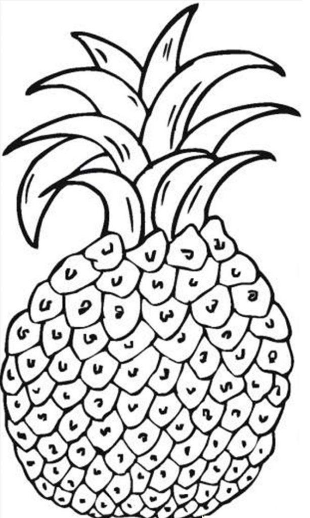 Pineapple Coloring Page