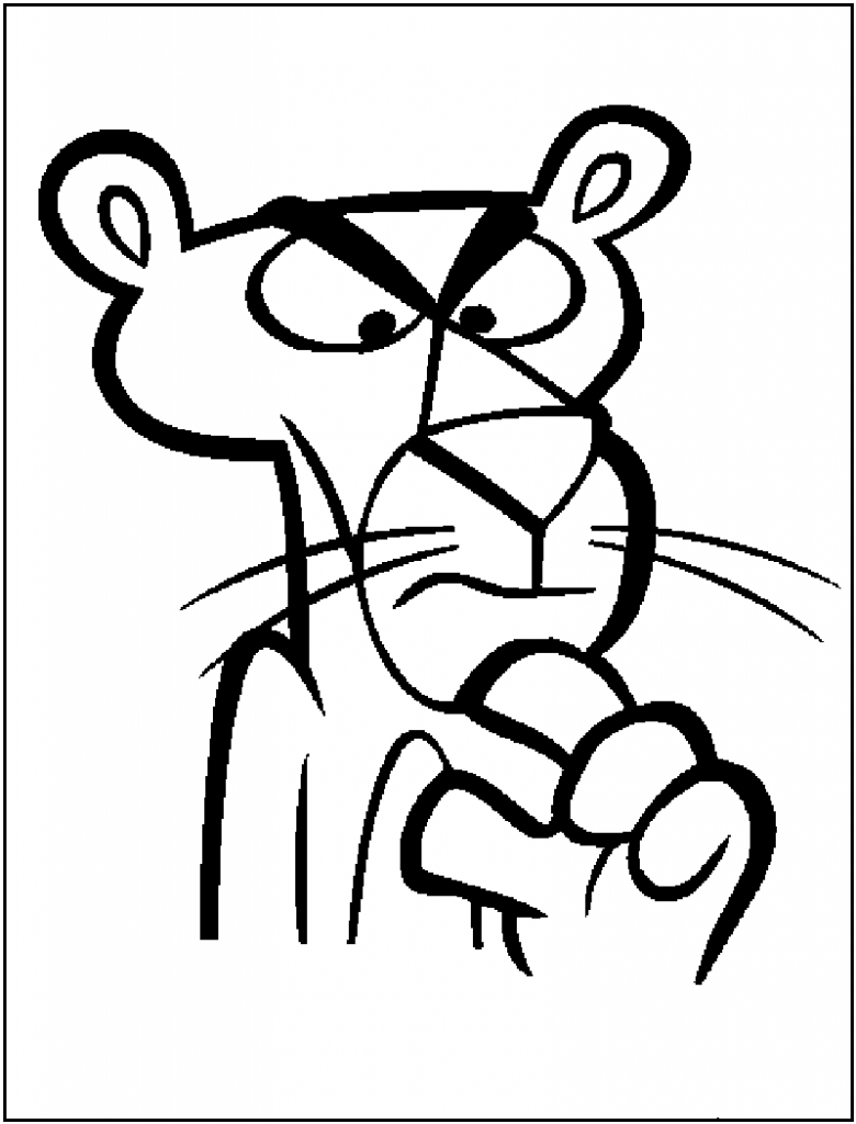 Pink Panther Coloring Page