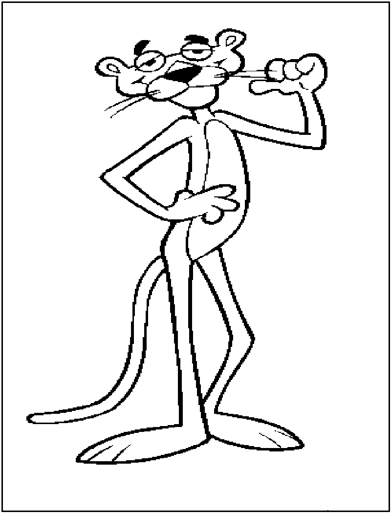Pink Panther Coloring Pages 4