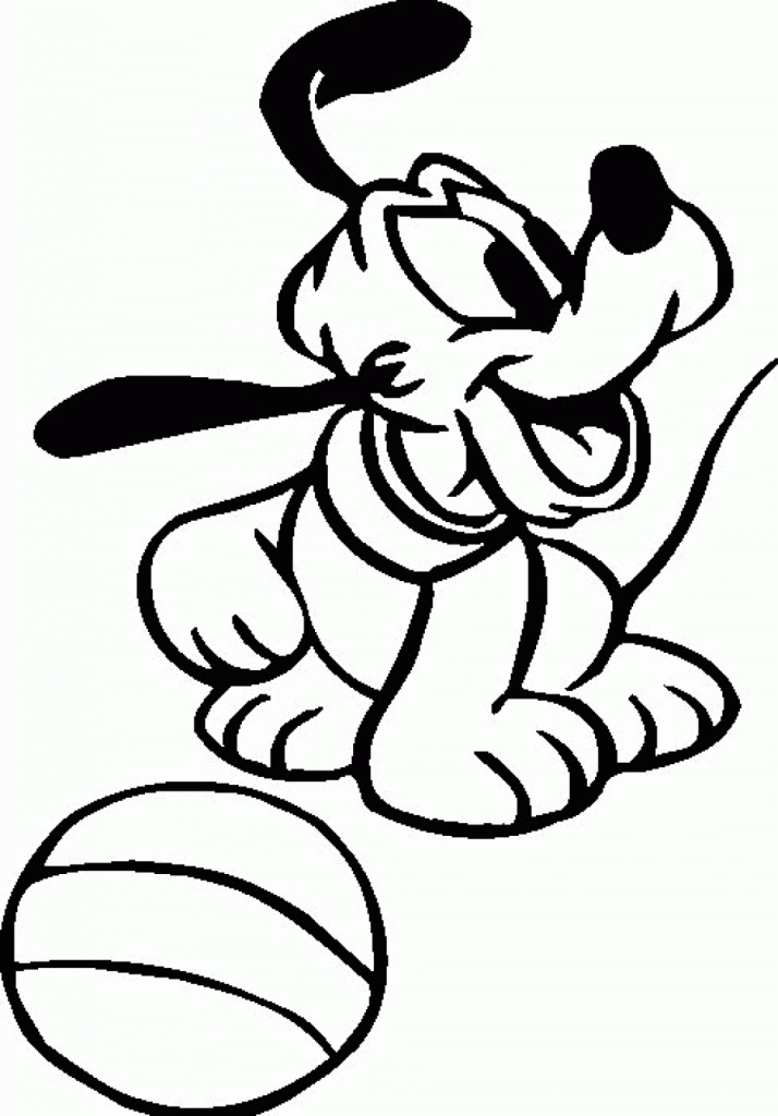 Pluto Coloring Pages For Kids