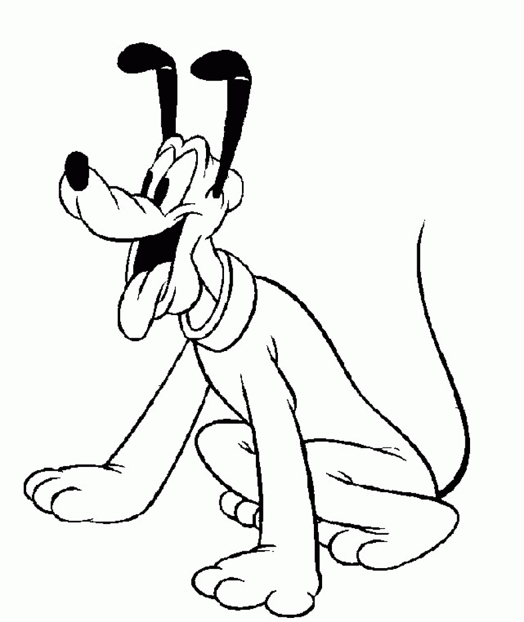 Pluto Coloring Pages Images