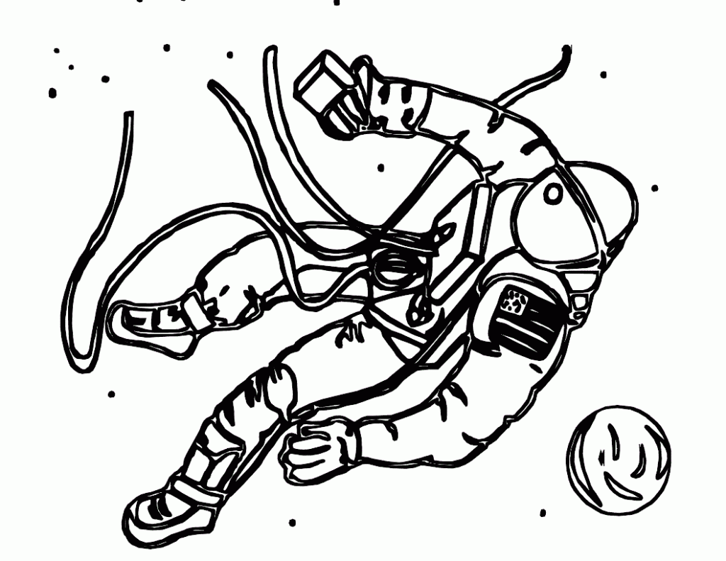 Printable Astronaut Coloring Pages