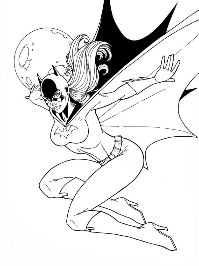 Printable Batgirl Coloring Pages For Kids
