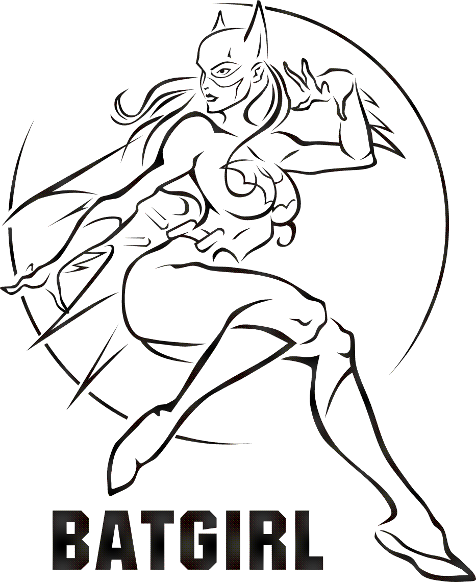 Free Printable Batgirl Coloring Pages For Kids