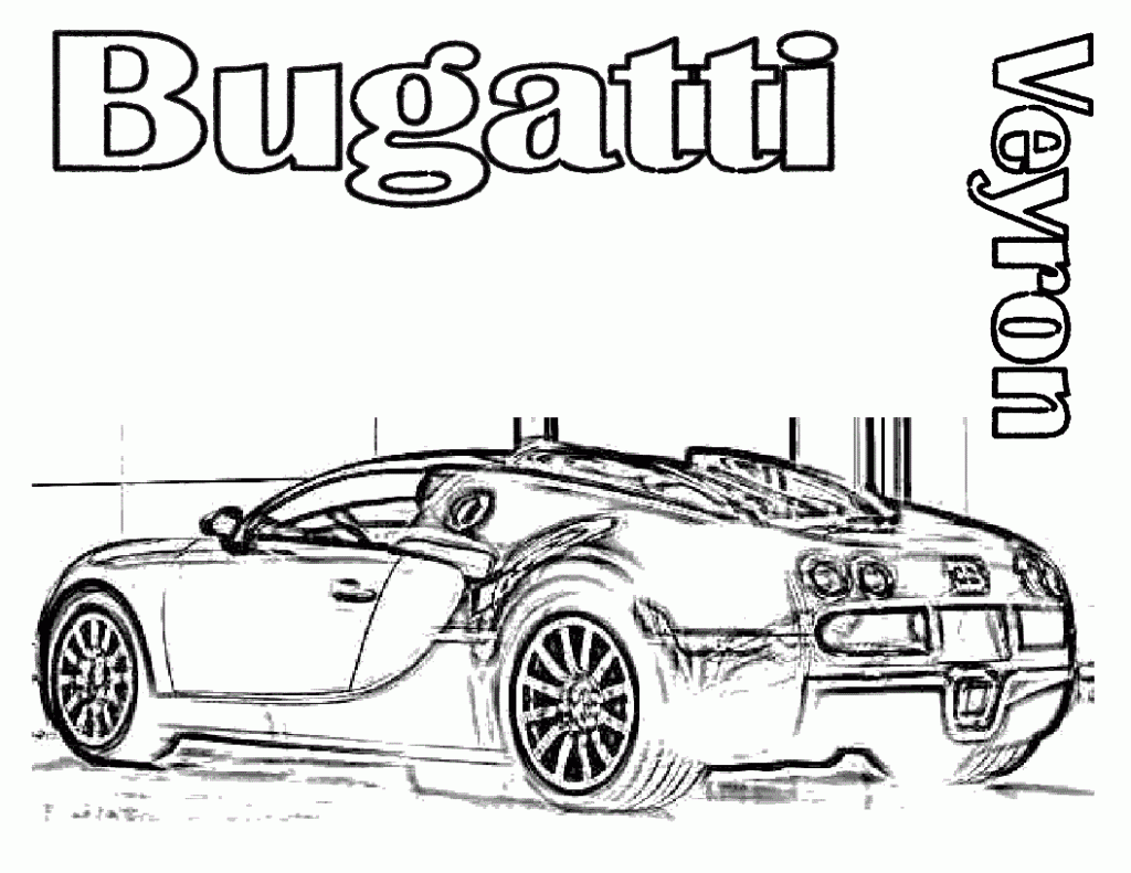 Printable Bugatti Coloring Pages