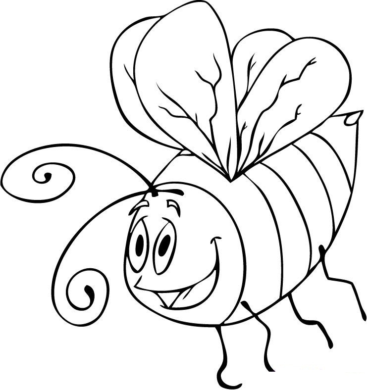 Printable Bumble Bee Coloring Pages For Kids