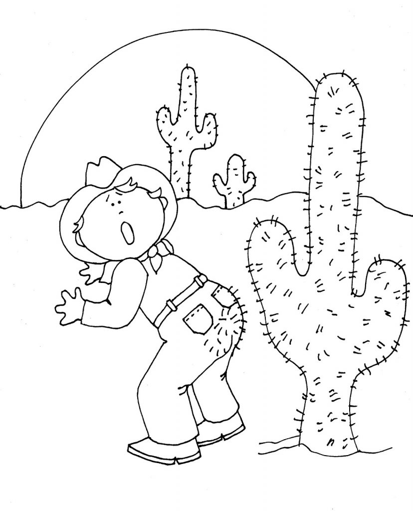 cactus coloring desert printable outline biome scene clipart wren cute drawing sahara plant prickly pear barrel plants getdrawings getcolorings mushroom