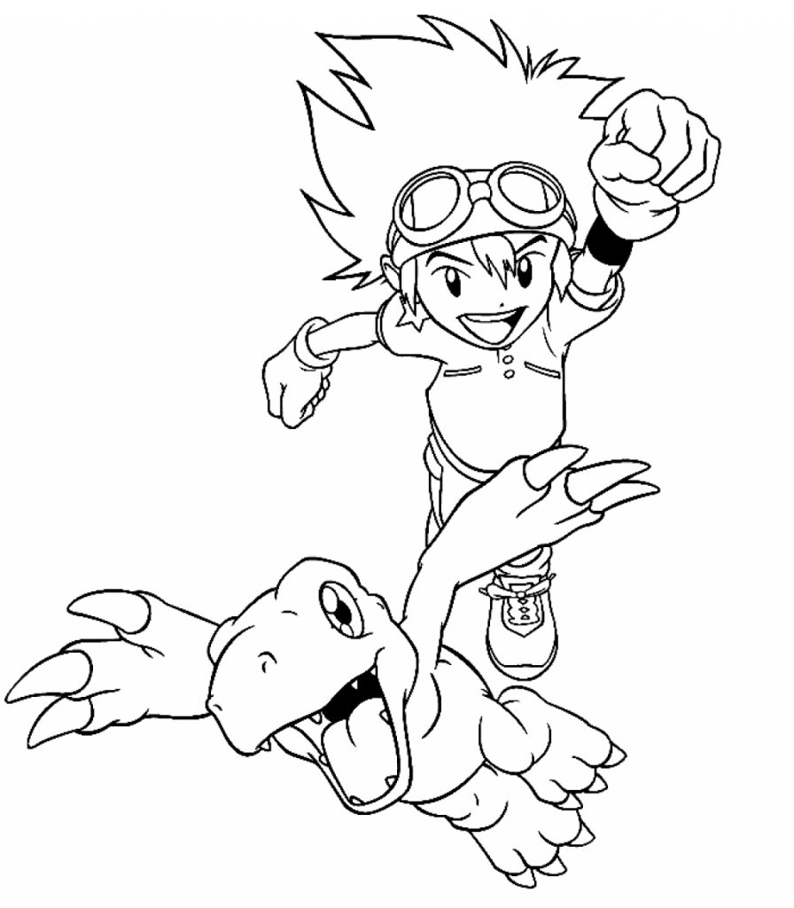 Printable Digimon Coloring Page