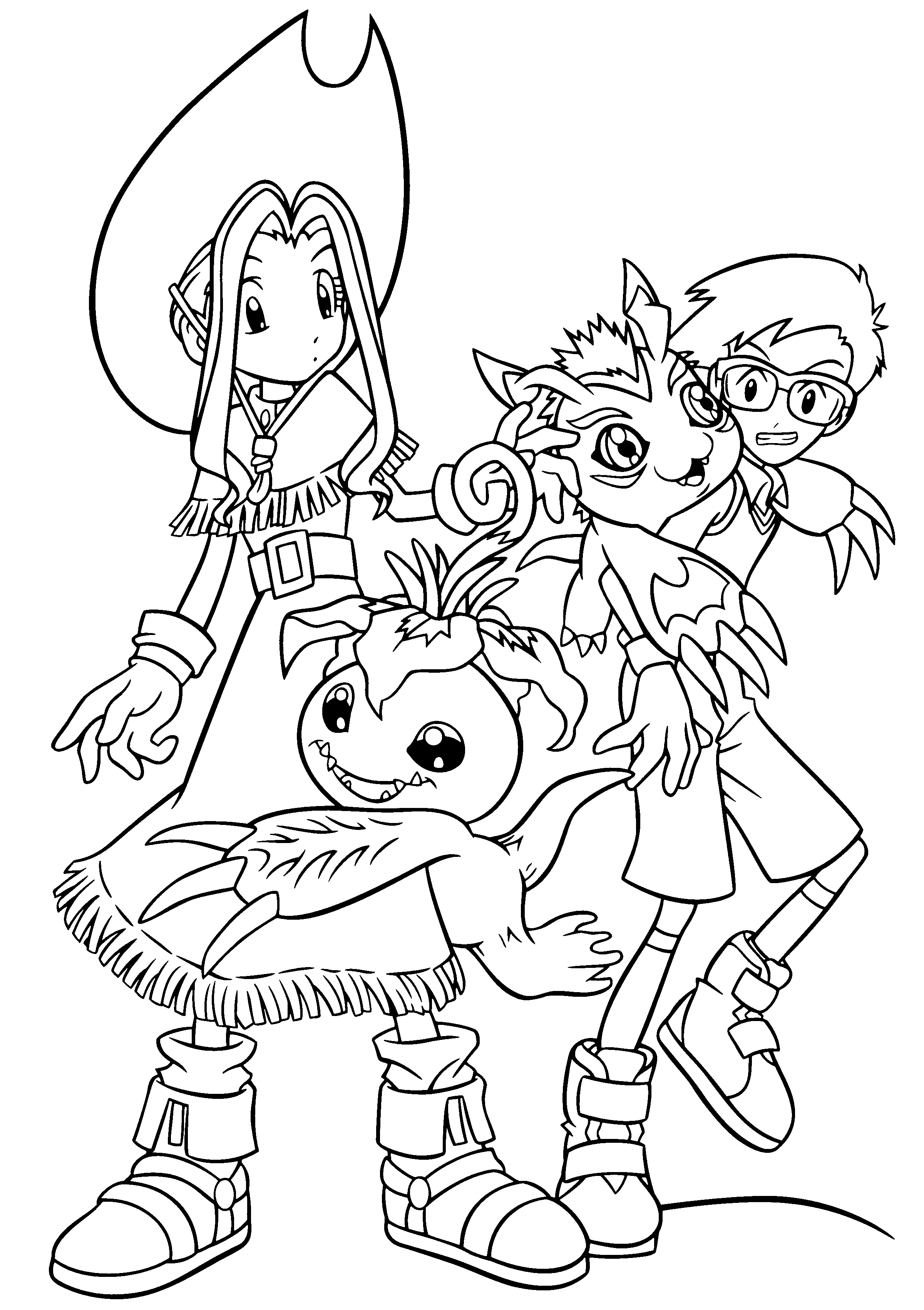 Free Printable Digimon Coloring Pages For Kids