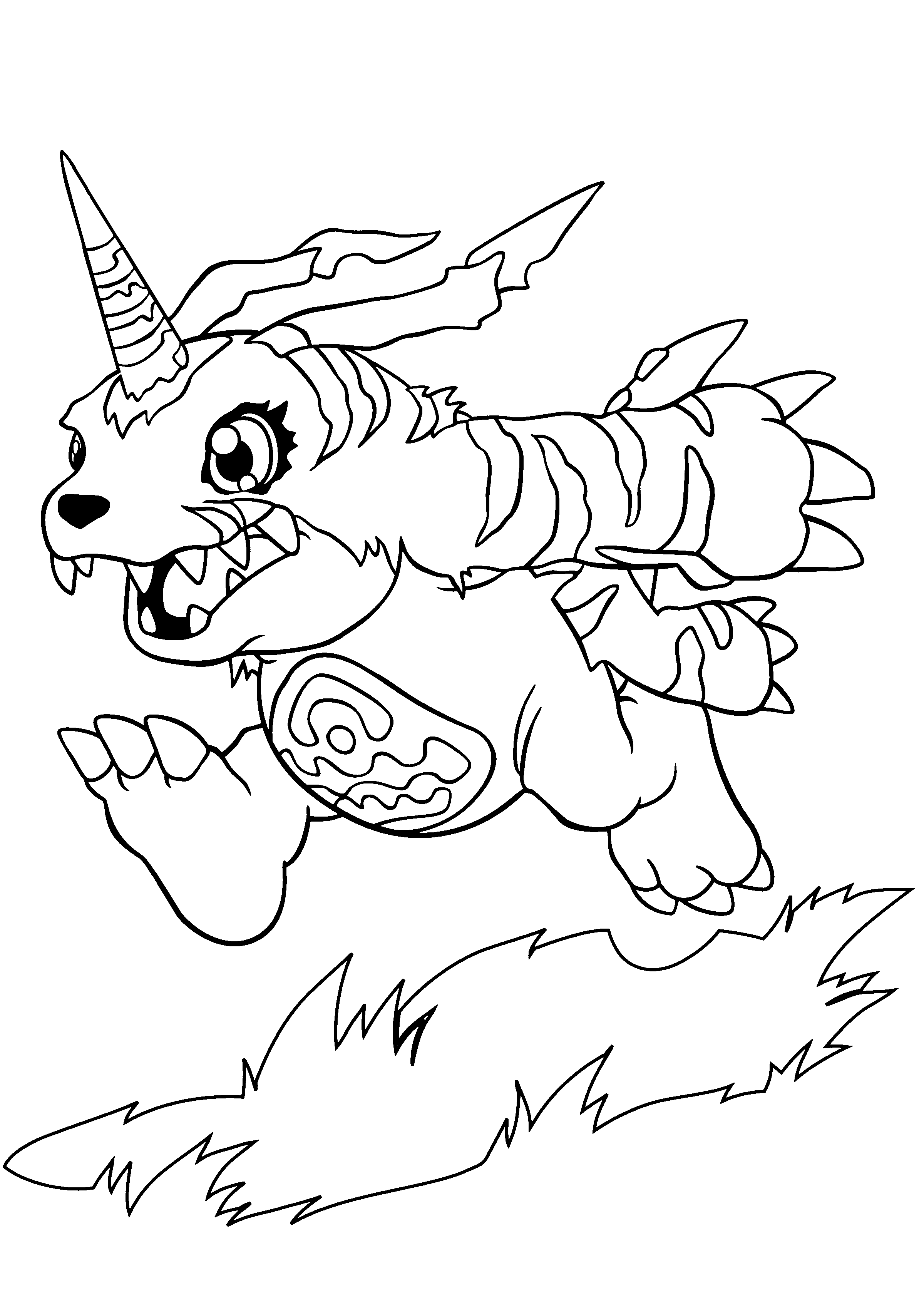 Free Printable Digimon Coloring Pages For Kids