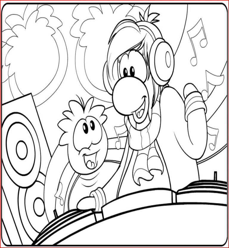 Free Printable Puffle Coloring Pages For Kids