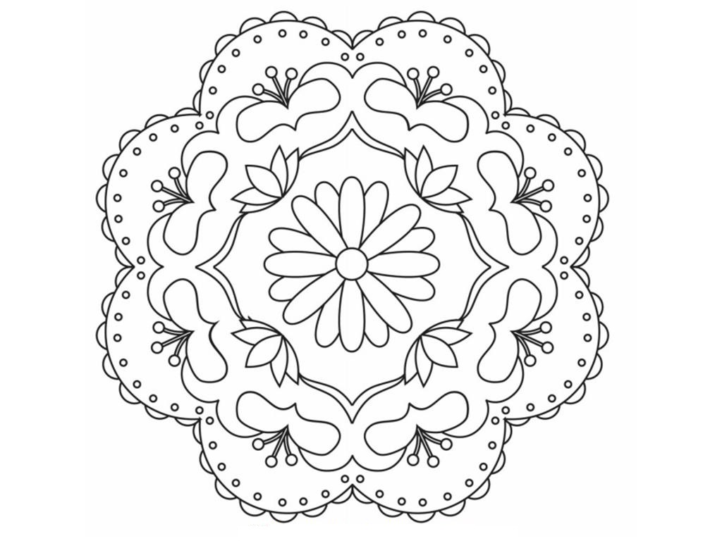 Free Printable Rangoli Coloring Pages For Kids