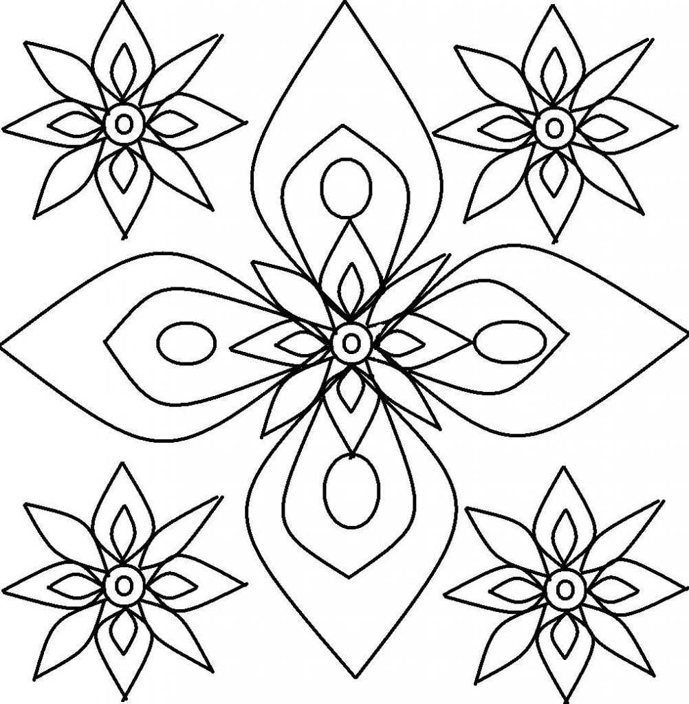 Rangoli Coloring Pages To Print