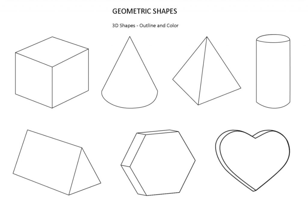 Shape Coloring Pages Printable