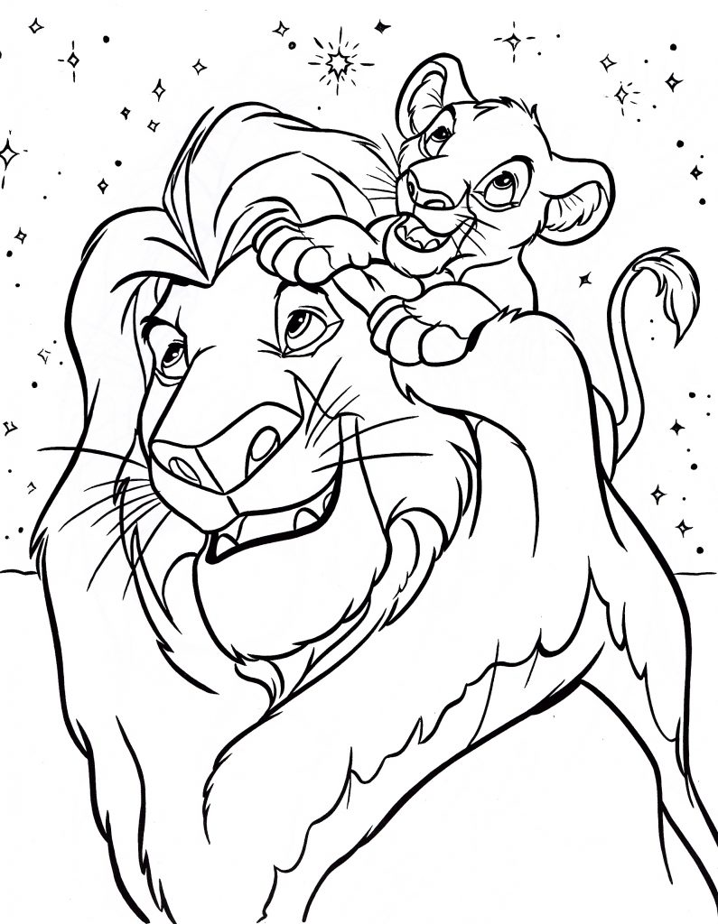 Simba Coloring Pages