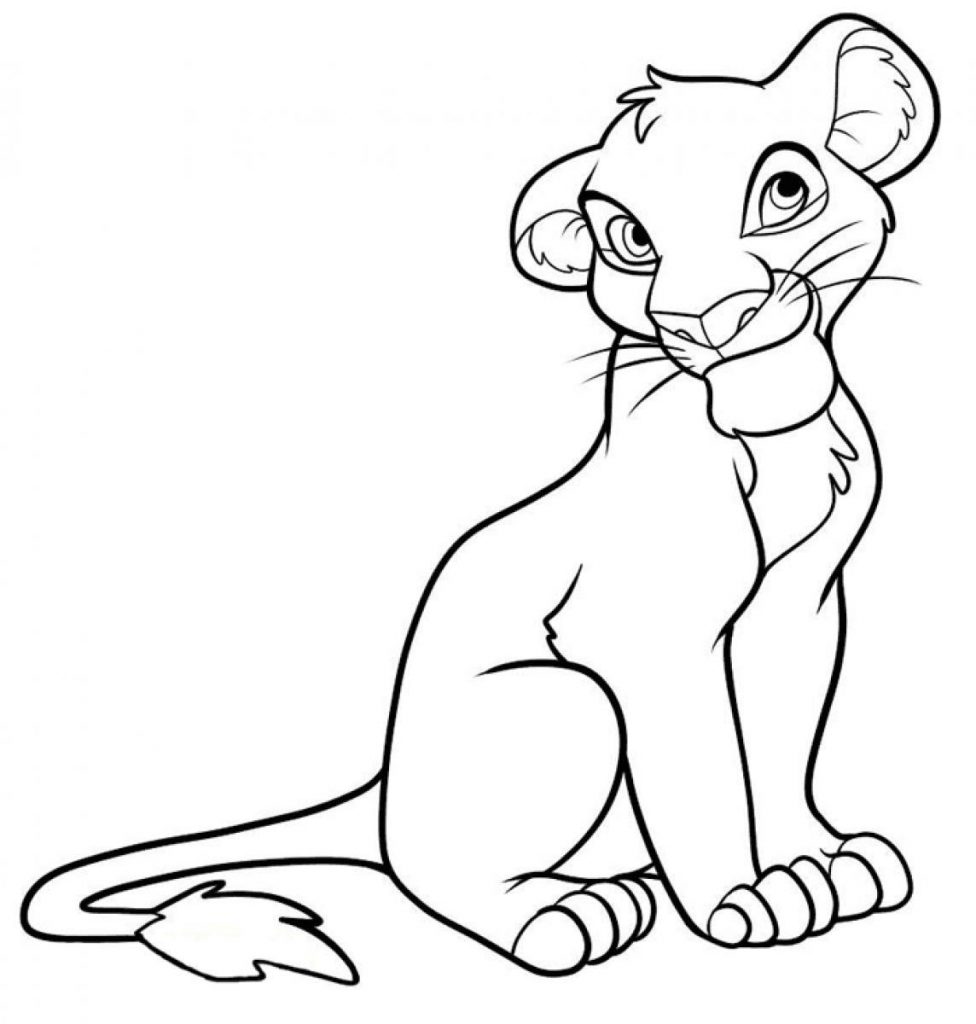 Simba Coloring Pages Images 976x1024