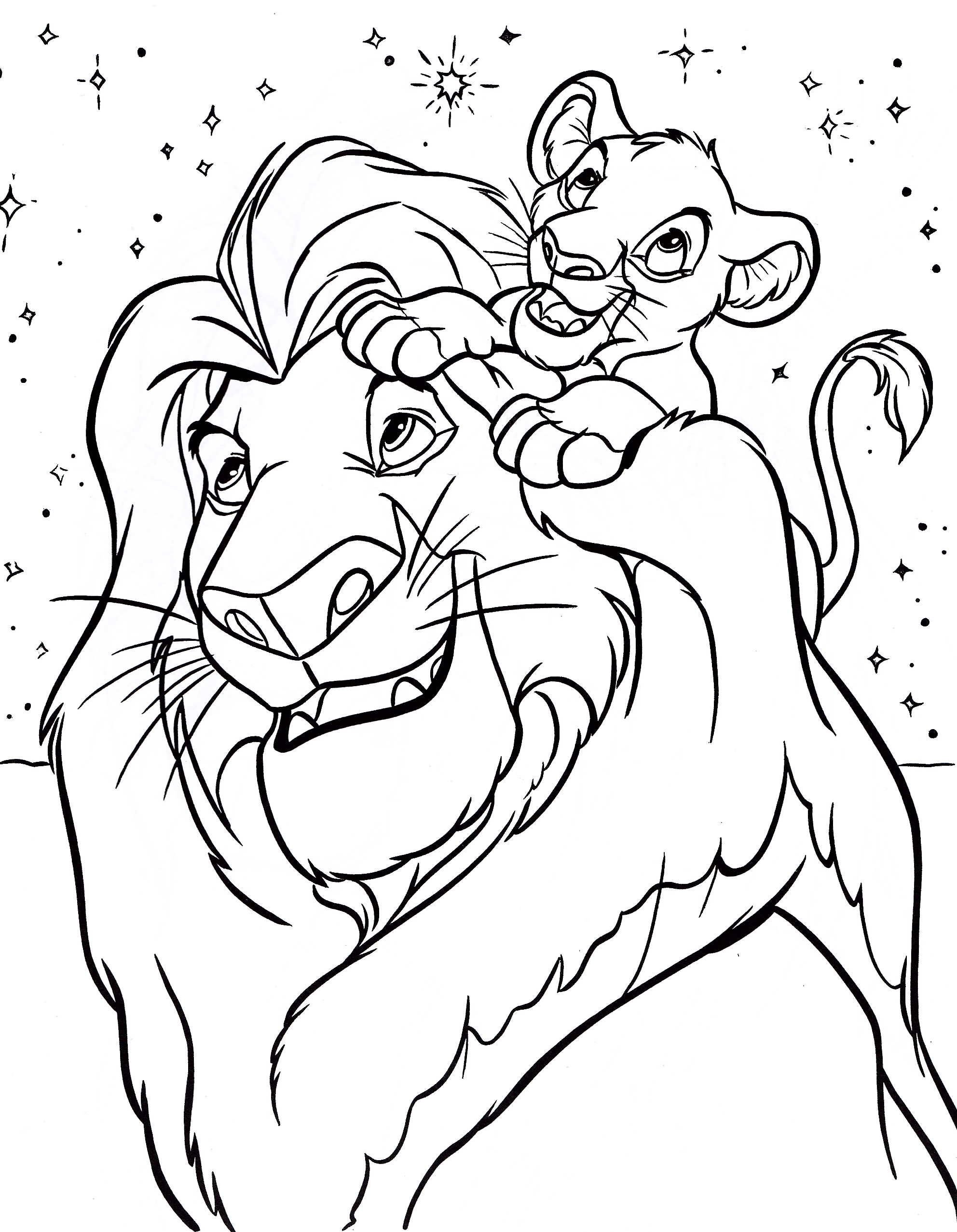 Free Printable Simba Coloring Pages For Kids