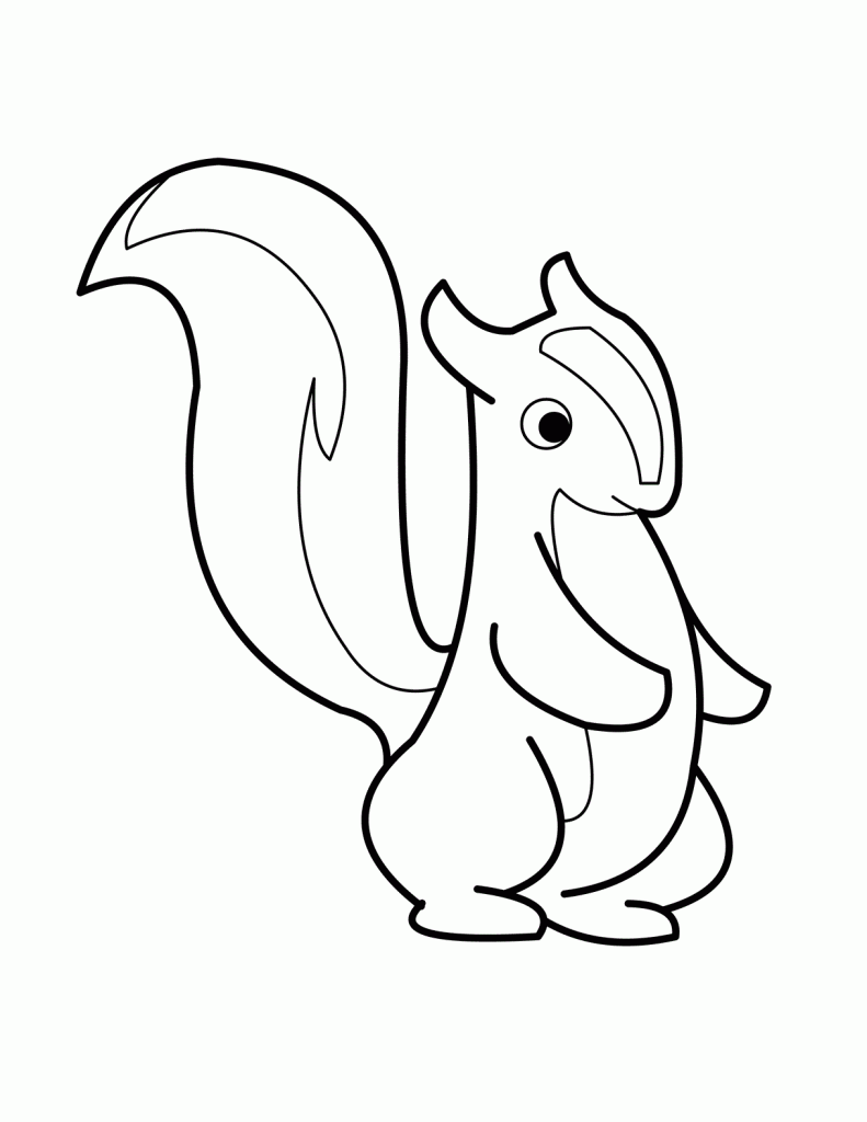 Skunk Coloring Pages