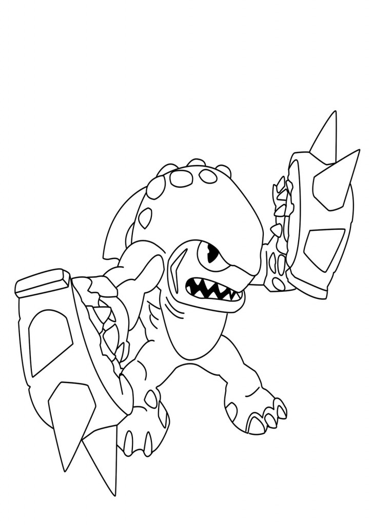 Skylander Giants Coloring Pages To Print